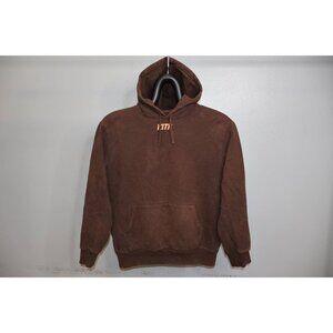 Kith Brown Logo Hoodie Men’s Size L 100% Cotton Pullover Streetwear Sweatshirt